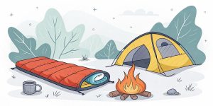 Saco de vivac para dormir al raso en la naturaleza